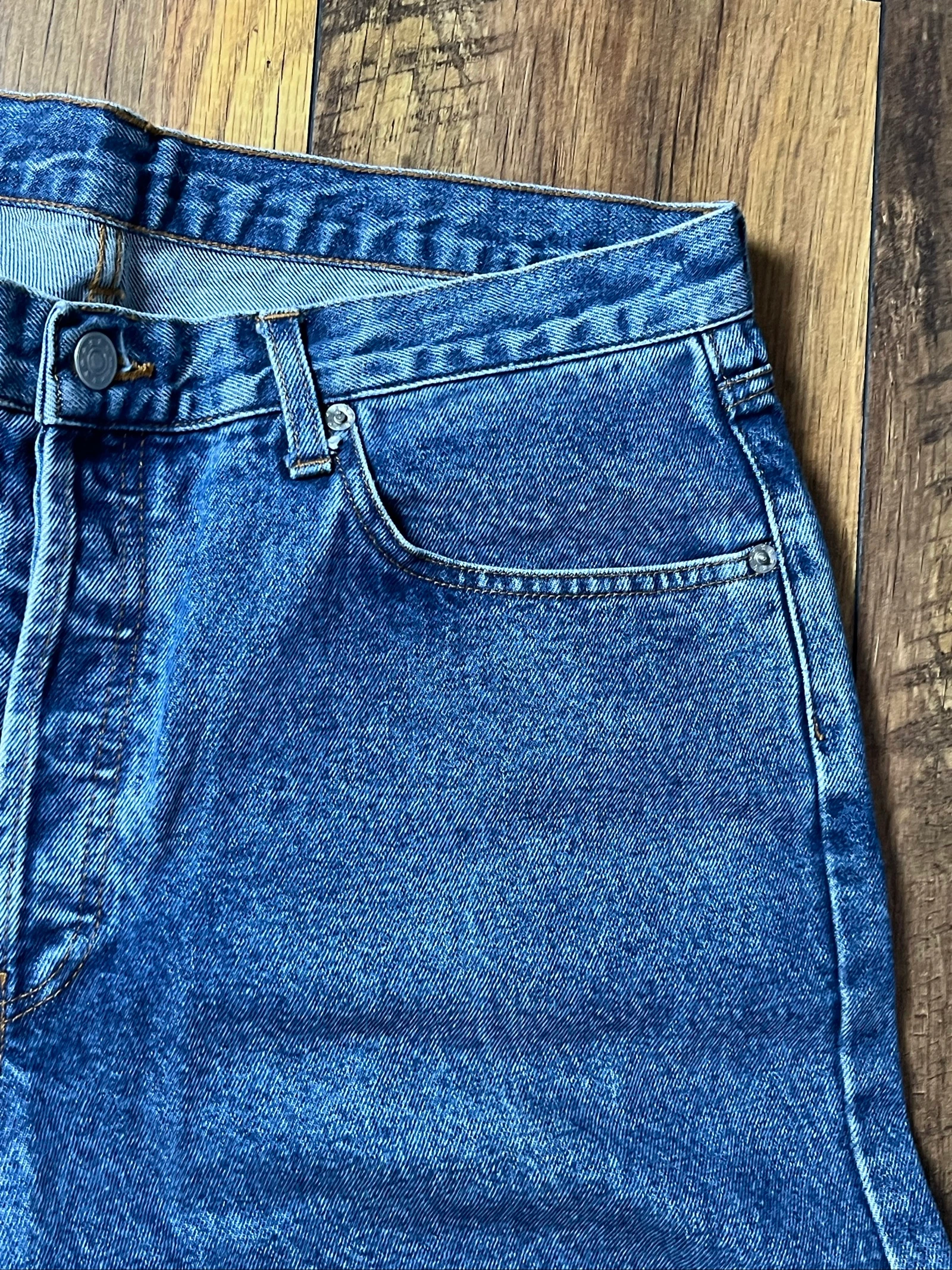 Vintage washed blue straight cut jeans classic fit - WoMack - size 46 - very good condition – photo 4